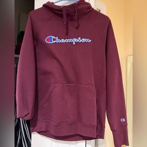 Purple Champion Hoodie in size M